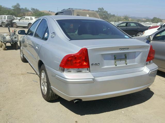 YV1RS612252453966 - 2005 VOLVO S60 Plata foto 3
