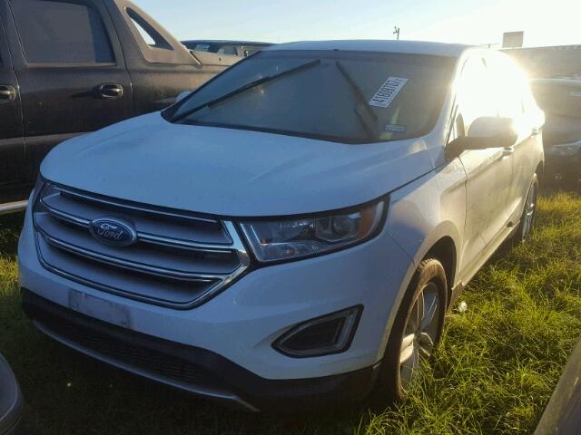 2FMTK4J82FBB06536 - 2015 FORD EDGE WHITE photo 2