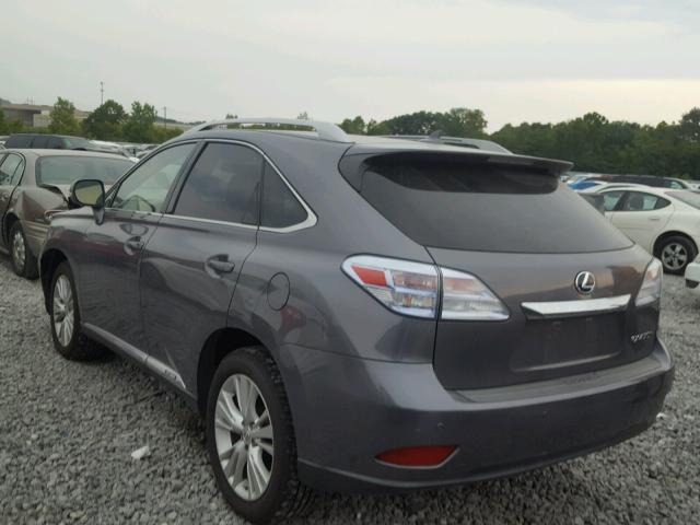 JTJBC1BA9C2046010 - 2012 LEXUS RX 450 GRAY photo 3