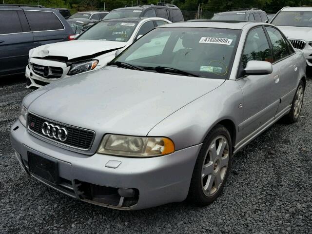 WAURD68D01A046491 - 2001 AUDI S4 2.7 QUA SILVER photo 2