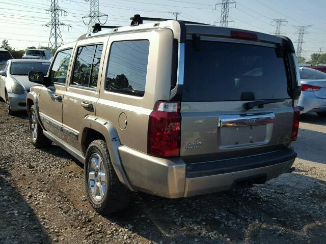 1J8HG58N16C305535 - 2006 JEEP COMMANDER GOLD photo 3