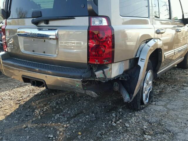 1J8HG58N16C305535 - 2006 JEEP COMMANDER GOLD photo 9