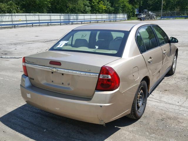 1G1ZS51F76F277180 - 2006 CHEVROLET MALIBU LS თაფლისფერი ფოტო 4