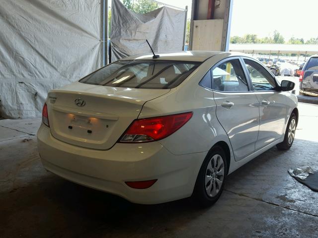 KMHCT4AE0FU872939 - 2015 HYUNDAI ACCENT GLS WHITE photo 4