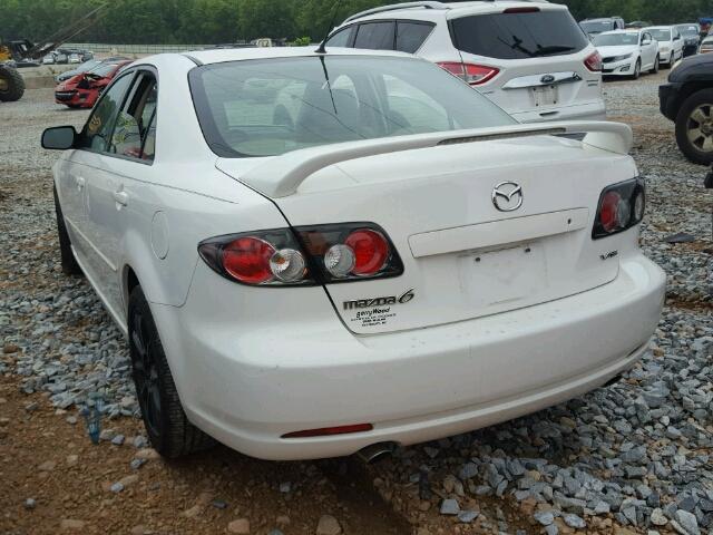 1YVHP80D375M41080 - 2007 MAZDA 6 S WHITE photo 3