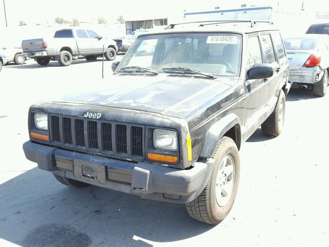 1J4FT48S8YL106022 - 2000 JEEP CHEROKEE BLACK photo 2