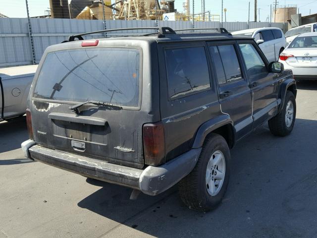 1J4FT48S8YL106022 - 2000 JEEP CHEROKEE BLACK photo 4