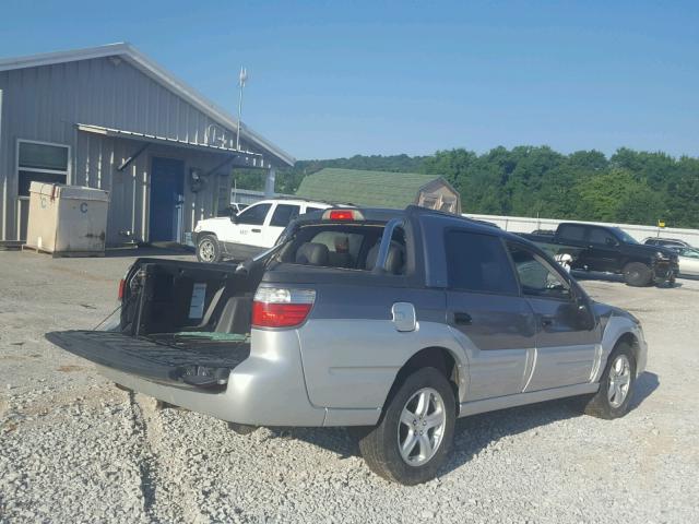 4S4BT62C657105176 - 2005 SUBARU BAJA SPORT GRAY photo 4