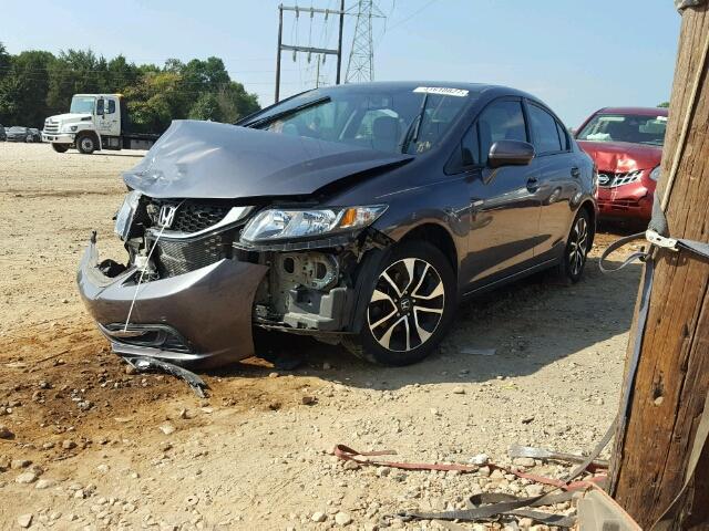 19XFB2F83EE028337 - 2014 HONDA CIVIC GRAY photo 2