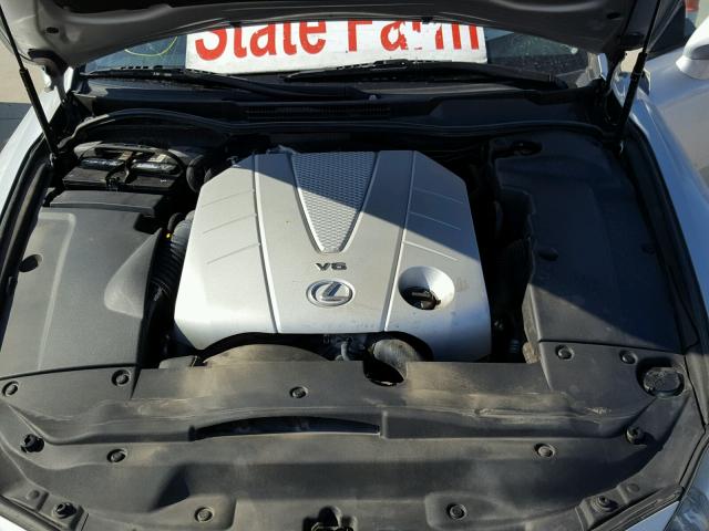 JTHFE2C27A2500326 - 2010 LEXUS IS 350 SILVER photo 7