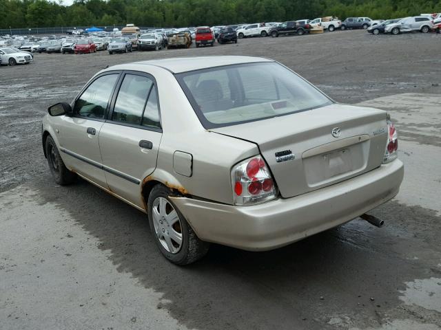 JM1BJ225630206213 - 2003 MAZDA PROTEGE DX BEIGE photo 3