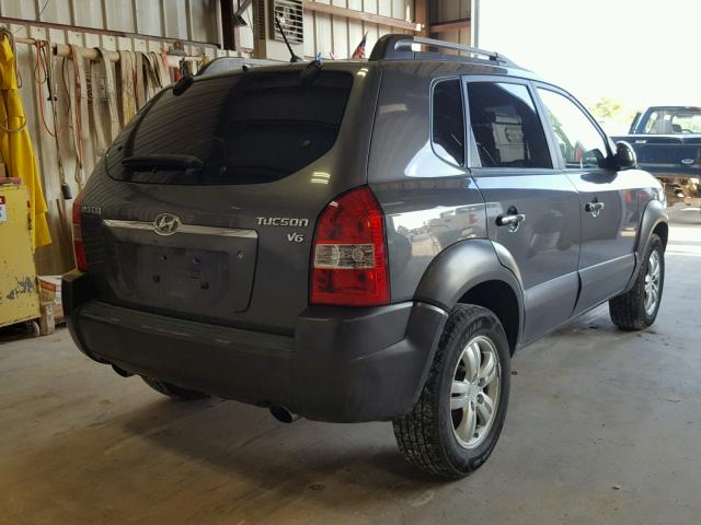 KM8JN12D07U576312 - 2007 HYUNDAI TUCSON SE GRAY photo 4