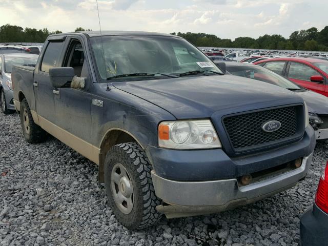 1FTRW12W65KC14919 - 2005 FORD F150 SUPER BLUE photo 1