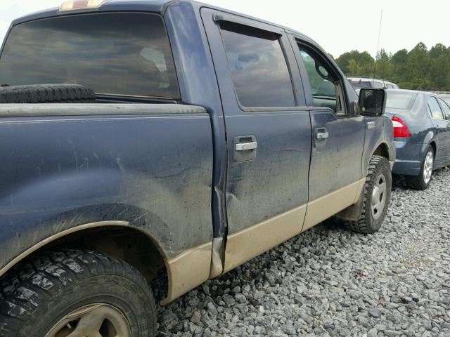 1FTRW12W65KC14919 - 2005 FORD F150 SUPER BLUE photo 9