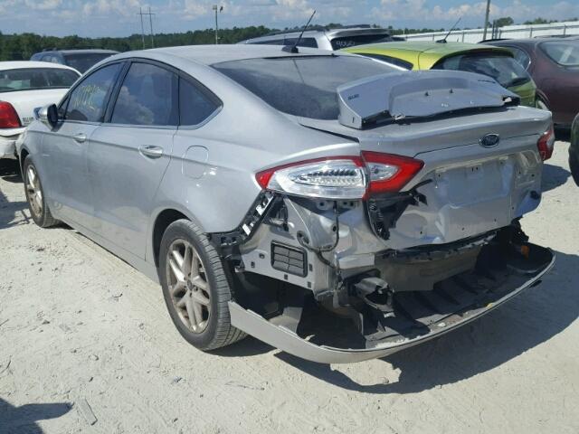 3FA6P0H74DR269198 - 2013 FORD FUSION SILVER photo 3