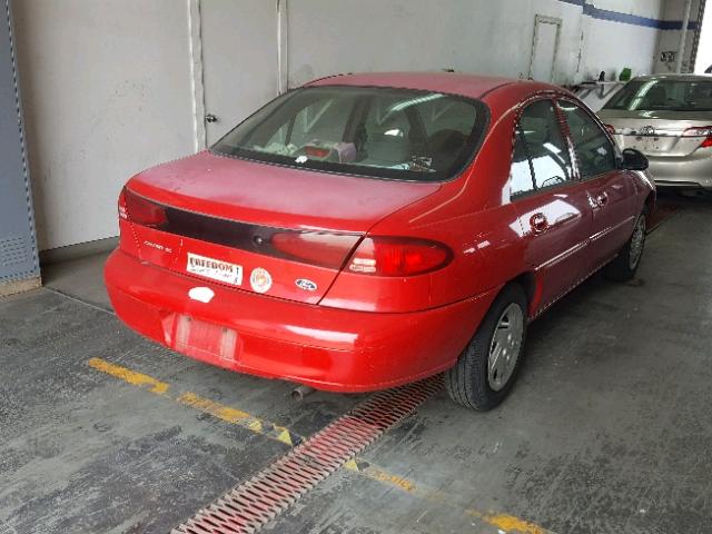 3FAFP13P41R149698 - 2001 FORD ESCORT RED photo 4