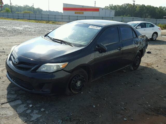 2T1BU4EEXBC593870 - 2011 TOYOTA COROLLA BA BLACK photo 2