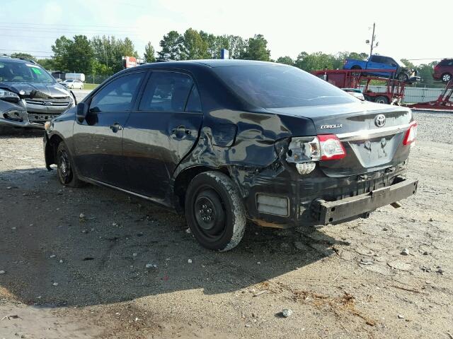 2T1BU4EEXBC593870 - 2011 TOYOTA COROLLA BA BLACK photo 3