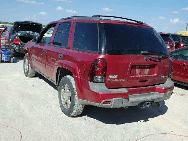 1GNDS13S532320610 - 2003 CHEVROLET TRAILBLAZE RED photo 3