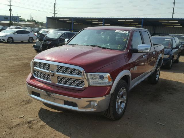 1C6RR7NT4ES273423 - 2014 RAM 1500 LARAM RED photo 2