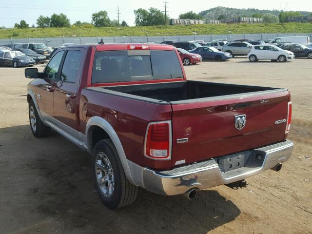 1C6RR7NT4ES273423 - 2014 RAM 1500 LARAM RED photo 3