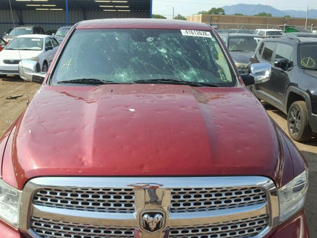 1C6RR7NT4ES273423 - 2014 RAM 1500 LARAM RED photo 9