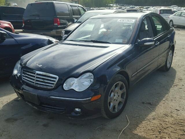 WDBRF92H56F804215 - 2006 MERCEDES-BENZ C GENERATI BLUE photo 2