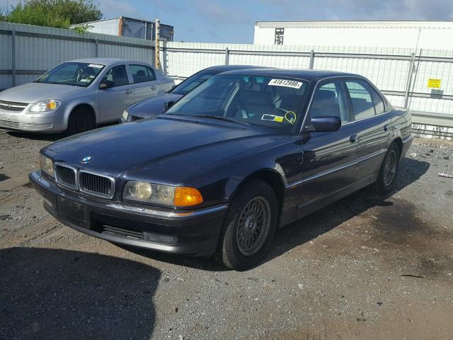 WBAGF6320SDH03641 - 1995 BMW 740 I AUTO BLUE photo 2