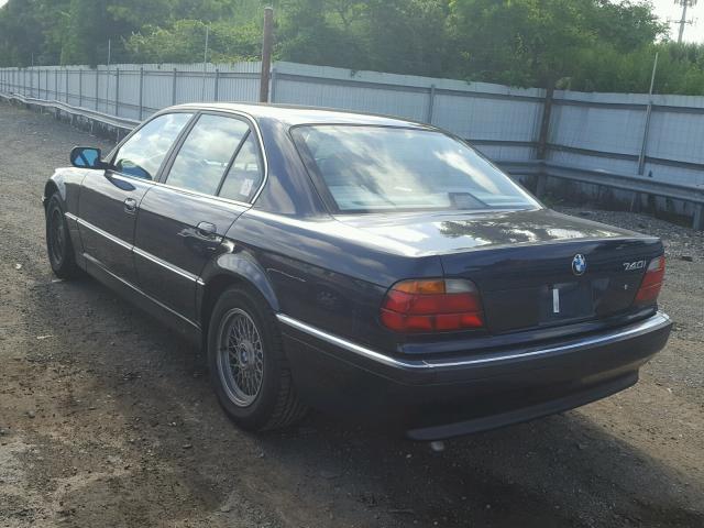 WBAGF6320SDH03641 - 1995 BMW 740 I AUTO BLUE photo 3