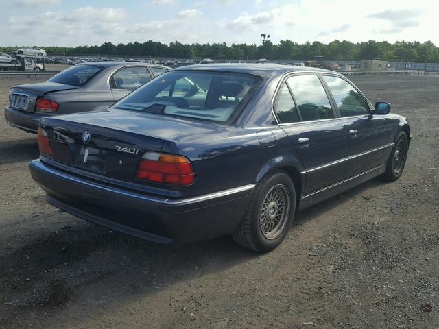 WBAGF6320SDH03641 - 1995 BMW 740 I AUTO BLUE photo 4