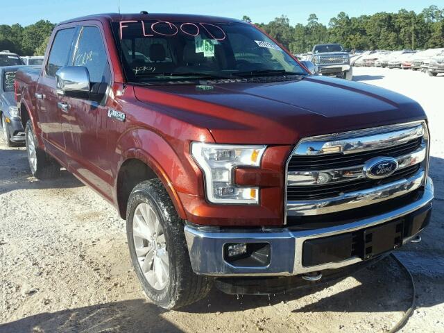 1FTEW1EF8FFB25597 - 2015 FORD F150 SUPER RED photo 1