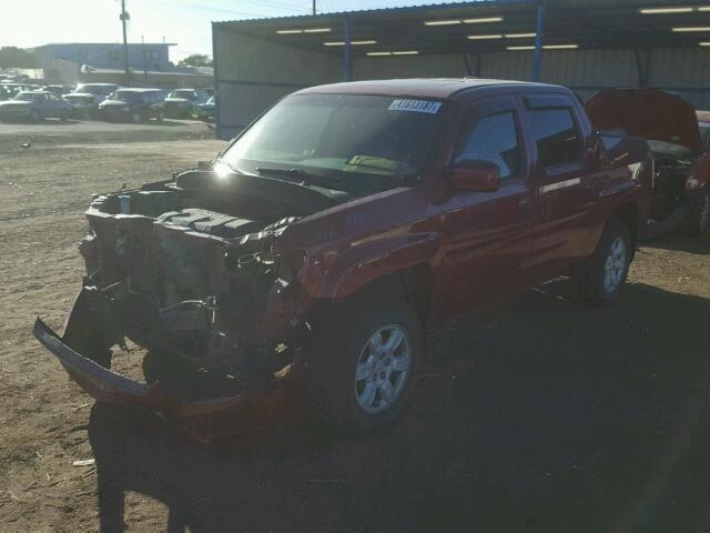 2HJYK16556H535976 - 2006 HONDA RIDGELINE RED photo 2