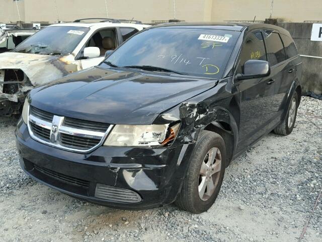 3D4GG57VX9T512182 - 2009 DODGE JOURNEY BLACK photo 2