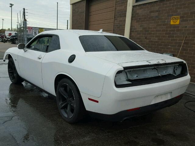 2C3CDZAT2FH702215 - 2015 DODGE CHALLENGER WHITE photo 3