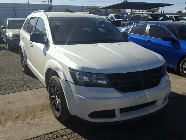 3C4PDCAB3HT581206 - 2017 DODGE JOURNEY SE WHITE photo 1