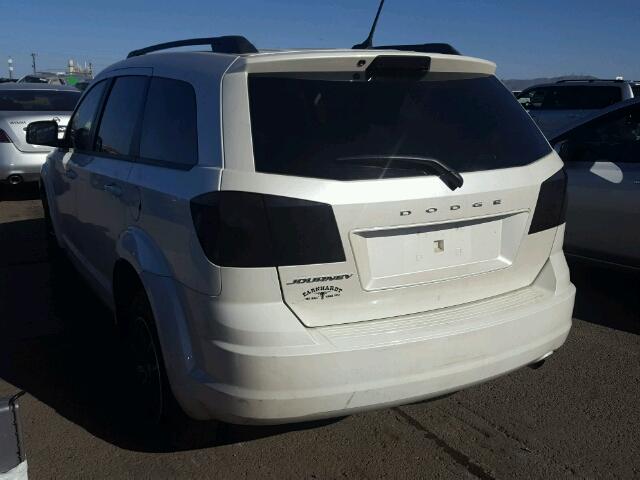 3C4PDCAB3HT581206 - 2017 DODGE JOURNEY SE WHITE photo 3