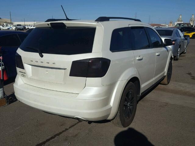 3C4PDCAB3HT581206 - 2017 DODGE JOURNEY SE WHITE photo 4