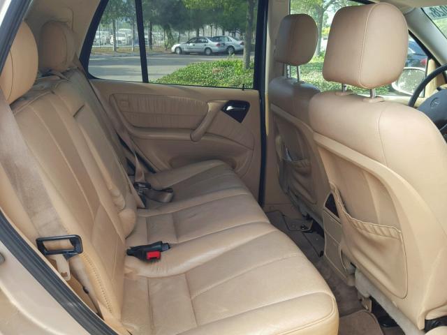 4JGAB57E35A518386 - 2005 MERCEDES-BENZ ML 350 GOLD photo 6