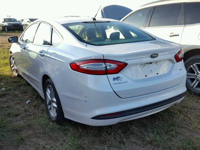 3FA6P0H78DR303269 - 2013 FORD FUSION WHITE photo 3