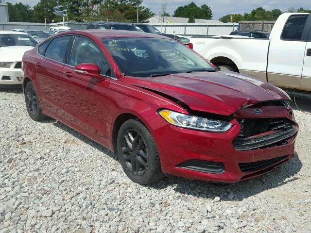 3FA6P0H76ER354240 - 2014 FORD FUSION SE RED photo 1