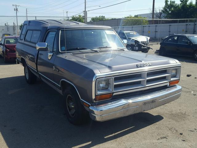 1B7FE16Y3KS158368 - 1989 DODGE D-SERIES D GRAY photo 1