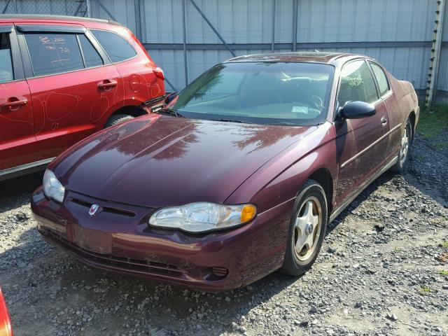 2G1WW12E439428762 - 2003 CHEVROLET MONTE CARL 栗色 照片 2
