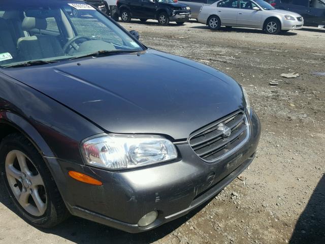 JN1CA31A41T109051 - 2001 NISSAN MAXIMA GXE GRAY photo 9