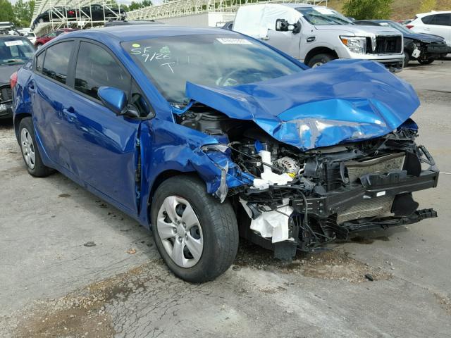 KNAFX4A66F5339709 - 2015 KIA FORTE LX BLUE photo 1