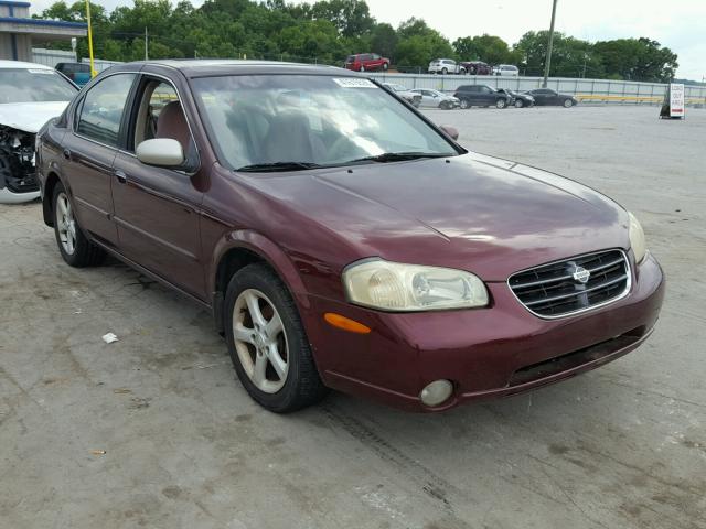 JN1CA31D11T629976 - 2001 NISSAN MAXIMA GXE BURGUNDY photo 1