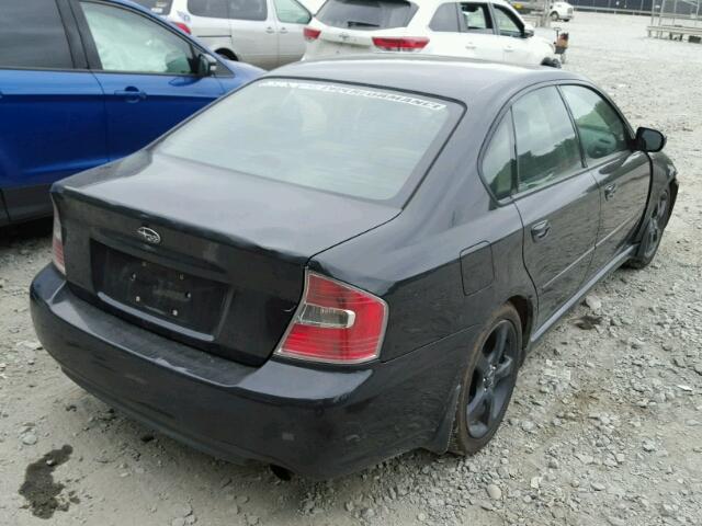 4S3BL616476209903 - 2007 SUBARU LEGACY 2.5 BLACK photo 4