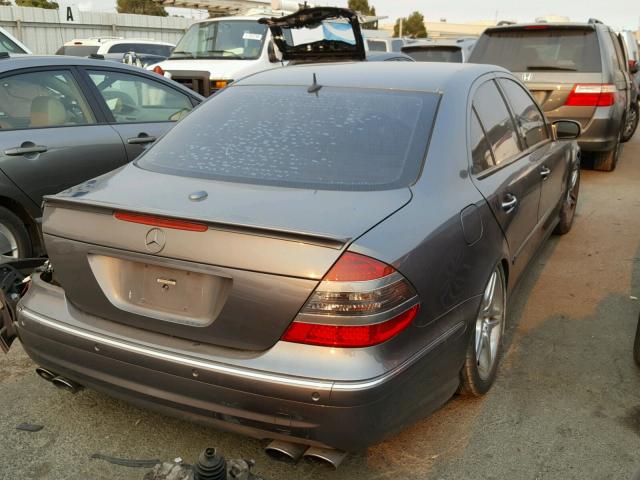 WDBUF76J45A778052 - 2005 MERCEDES-BENZ E 55 AMG GRAY photo 4