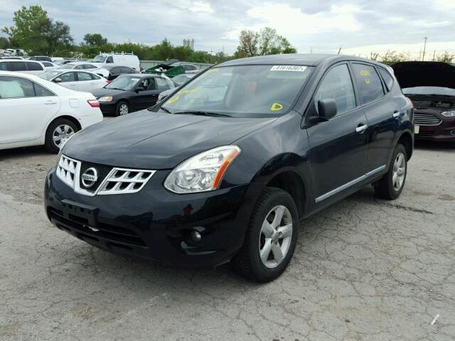 JN8AS5MV4CW418391 - 2012 NISSAN ROGUE S BLACK photo 2