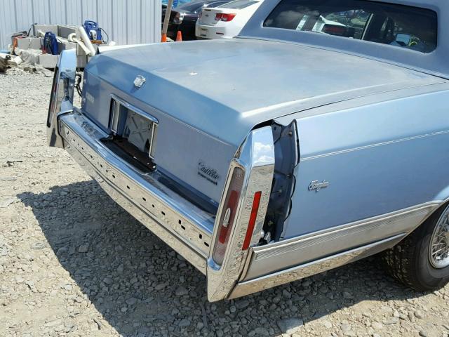 1G6DW54EXNR707955 - 1992 CADILLAC BROUGHAM BLUE photo 9