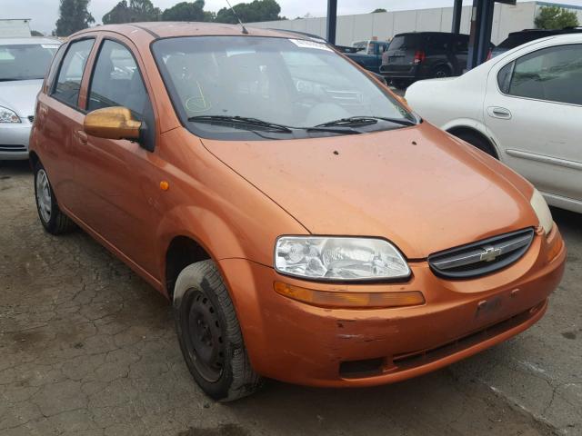 KL1TD626X4B275530 - 2004 CHEVROLET AVEO ORANGE photo 1